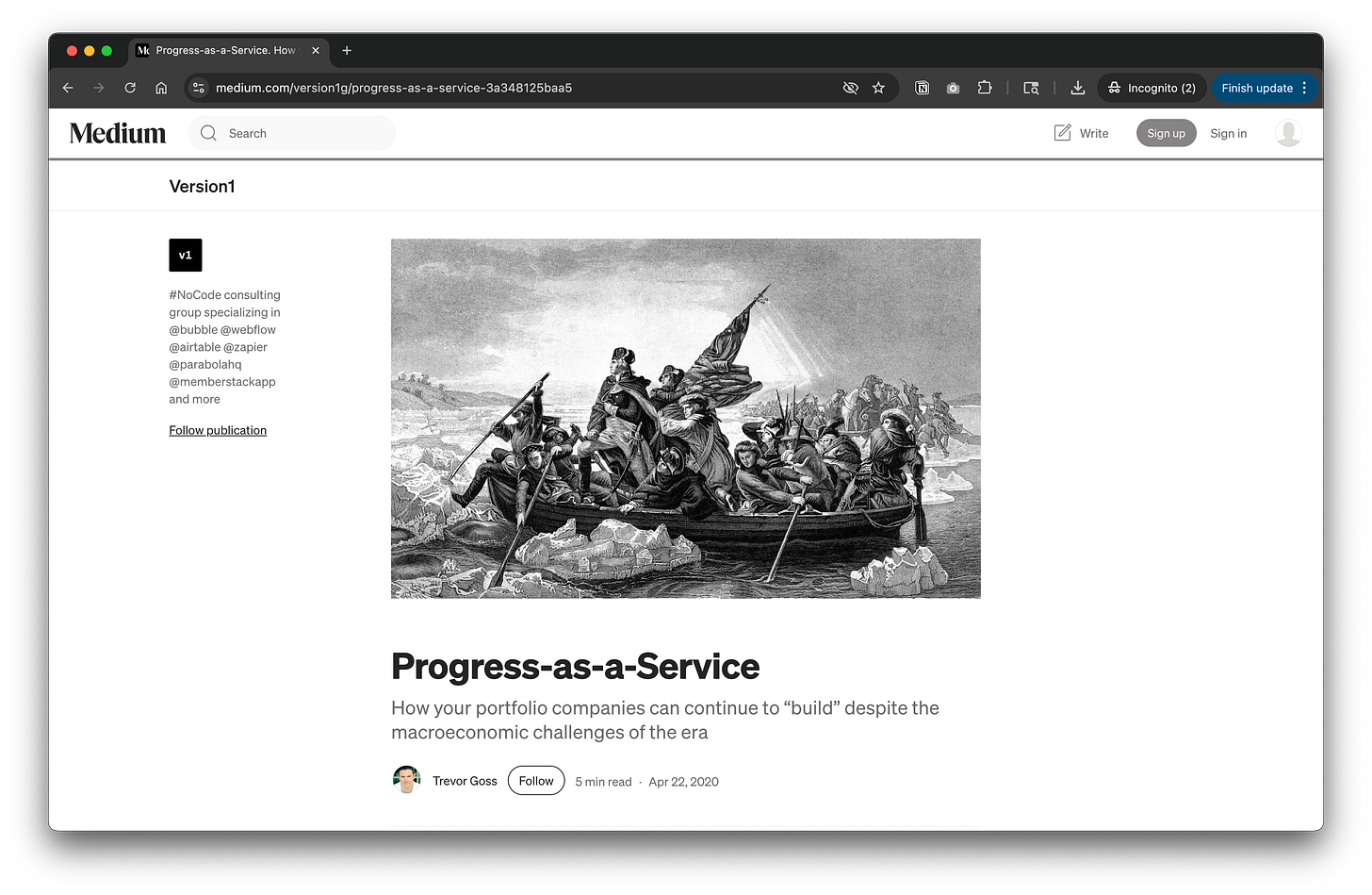 From the Archives: "Progress-as-a-Service"